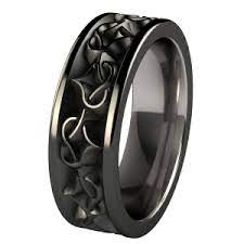 Pin By Nathan Ford On House Of Love Titanium Rings For Men Black Titanium Ring Rings For Men