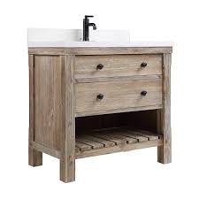 Elbe Rustic 36 Vanity Single Sink Vanity By Northridge Home Single Sink Vanity Farmhouse Vanity Powder Room Vanity