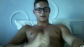 Cute guy jerks and cums outside! Boy Naturist