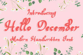 Download Hello December Font By Eddygoodboy Creative Fabrica SVG Cut Files