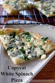 White Spinach Pizza Recipe Spinach Pizza White Pizza Recipes Recipes