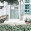 What colors would look good on a gray house.(black shutters, dark red door)(navy shutters. 1
