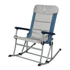 Venture Forward Rocking Chair With Removable Pad Blue Gray In 2020 Camping Rocking Chair Rocking Chair Camping Chairs