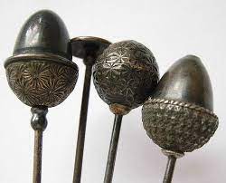 Sterling Silver Hatpins From The Edwardian Period Circa 1910 Hat Pins Antique Hats Hats Vintage