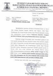 Soal ini tidak perlu anda selesaikan dalam satu hari. Surat Pemberitahuan Usulan Kenaikan Pangkat Periode 1 Oktober 2020