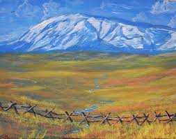 The town shares its name with a. Elk Mountain Wyoming Painting By Chance Kafka