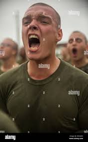 A drill instructor from marine corps recruit depot parris island hi-res  stock photography and images