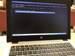 The Last Attempt To Resume The System From Its Previous Location Failed