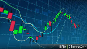 stock market candlestick data graph