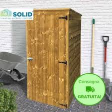Armadio ripostiglio in legno di pino svedese già trattato per l'esterno. Armadi Da Esterno In Legno Trattato Da Terrazzo E Da Giardino Onlywood Onlywood