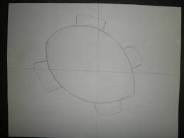 Add a c shape for the rim. Kids Art Lesson How To Draw A Sea Turtle Feltmagnet