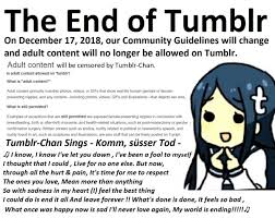 Jmantime on X: The End of #Tumblr NSFW is here 