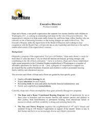 Below is a sample position description for a nonprofit executive director. Draft Job Description For Development Director Associate Consultant