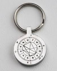 Natal Chart Key Fob