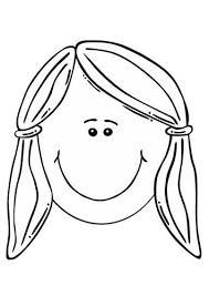 Coloring Page Girl S Face Img 17076 Coloring Pages Coloring Pages To Print Clip Art