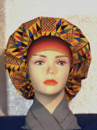 Africa Beautiful Bouffant Style Scrub Cap, Nurse Scrub Cap, Chemo Cap,  Foodservice, Healthcare Worker