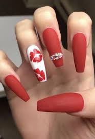 30 Eye Catching Red Nail Art Designs To Show Your Style Fire Red Nail Wine Red Nail Red Coffin Nails Red Nail Art Designs Red Acrylic Nails Red Ombre Nails
