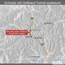 It opened on 1 june 2016 and full service began on 11 december 2016. Schweiz Will Gotthard Tunnel Ausbauen Von Focus Landkarte Fur Deutschland
