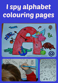 Learning alphabet coloring pages from a cd is another option. I Spy Alphabet Pages Ofamily Learning Together
