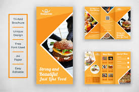 This psd file was found from the amazing creator called graphicburger. Restaurant Tri Fold Brochure Menu Design Graphic By Ju Design Creative Fabrica