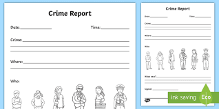This timeline shows the events that happened in a criminal activity and when they happened. Police Report Template Primary Teaching Resources