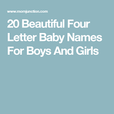 This represents perhaps the most complete picture of the most common names in the united states. Most Beautiful 4 Letter Baby Names For Boys And Girls Baby Names Baby Boy Names Boy Names