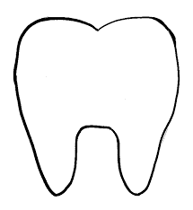 Tooth decay, happens to be one of the most common chronic diseases too. Tooth Template Gif 641 699 Pixels Tooth Template Dentistry For Kids Dental Kids