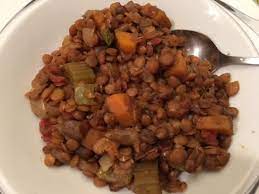 Add couscous into mixture, giving it a quick stir so it's evenly distributed. Lentil Stew Over Couscous Lady Docs Corner Cafe