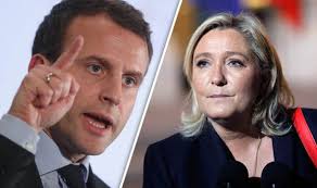 Resultado de imagen para Marine Le Pen Emmanuel Macron