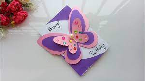 If you don't want to use a balloon hole punch or a balloon that you drew yourself, consider using a clip art or creative commons image for your cards.you may also want to design your own balloon graphic to give yourself more flexibility for changing the color, size, etc. Beautiful Handmade Birthday Card Birthday Card Idea Youtube