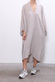 Black Crane Gauze Dress In Stone In 2020 Gauze Dress Black Crane Clothing Black Crane Dress
