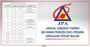Tarikh adalah berdasarkan kebiasaan tarikh keluar pencen dari janm. Jadual Lengkap Tarikh Bayaran Pencen 2021 Pesara Kerajaan Setiap Bulan