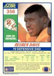 1990 Score #356 Reuben Davis