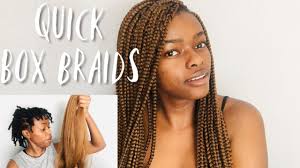 Knotless colour 30 and 33 braids. Quick Box Braids On 4c Hair Colour 30 Youtube