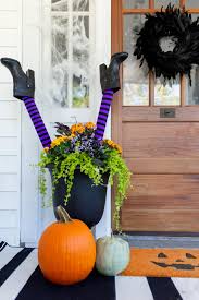 Pool noodle foam sabers, wars birthday party favors. Halloween Porch Decor Ideas Using An Outdoor Planter Hgtv