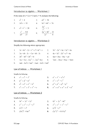 Now practice on this simple algebra worksheet and then check your answers. Introduction To Algebra Worksheet 1 Introduction To Algebra