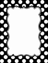Black And White Dots Border Black And White Polka Dot Border 15 Colors Available Free Instant Download Polka Dots Wallpaper Polka Dot Printable Clip Art Borders