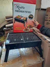Alat bakar panggang portable bbq sate ayam daging ikan lipat kaki acar: Alat Pemanggang Portable Barbeque Harga Distributor