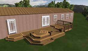 deck design mobile home deck diy deck
