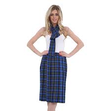 Buy Now Women's 26' Inches Box Pleated Knee Length Tartan Skirt – Stylewar