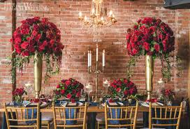 Choose your larger pieces in navy blue, like your navy bridesmaid dresses, table cloth and other table decor. Rich Red And Gold Wedding Ideas Elegantwedding Ca