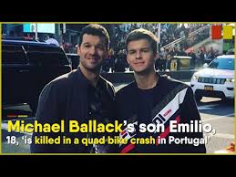 Eski futbolcu michael ballack 'ın oğlu emilio ballack geçirdiği trafik kaza sonrası hayatını kaybetti. Grrhu5 Dntfehm