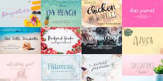 It uses subtle brush stroke glyphs and connects lower case letters together that create a casual cursive . 130 Hand Lettering Fonts Bundle Otf Ttf Web Font Files Bypeople