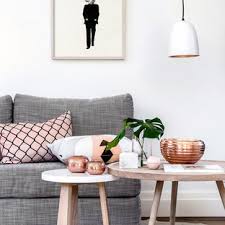 Grey and blush pink make a great combination, especially when it comes to interior design. Rose Gold Living Room Ideas Photos Houzz