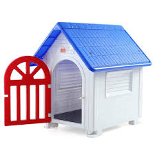 Kinying Small Dog House Plastic Weatherproof Small To Medium Dogs Pet Kennel Waterproof With The Door For In 2020 Small Dog House Indoor Dog House Plastic Dog House