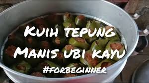 Ubi kayu ukuran sedang•gula merah•garam•tepung terig•air. Tepung Manis Ubi Kayu I Kuih Kelantan Youtube
