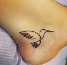 But most of them prefer the black outlined ones. Small Simple Outline Hummingbird Ankle Tattoo Hummingbird Tattoo Small Hummingbird Tattoo Ankle Tattoo