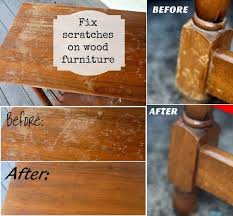 Diy All Things Diy Fix Scratches In Wood Furniture Water Stain On Wood Wood Repair Fix Scratched Wood