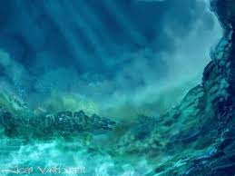 underwater speed painting john vanhouten illustration underwater painting underwater art watercolor ocean