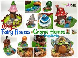 I was inspired by sunflower fairy house on amazon and decided to make a fairy house of a sunflower. Clay Fairy House And Gnome Homes With Glass Beads Create Art With Me